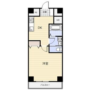 1DK 間取り図