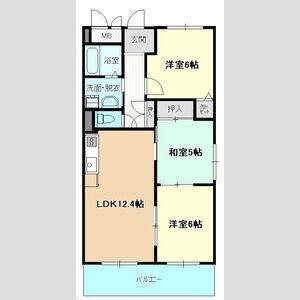 3LDK 間取り図