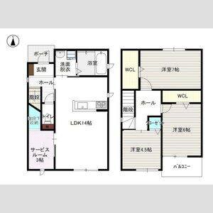 3LDK 間取り図