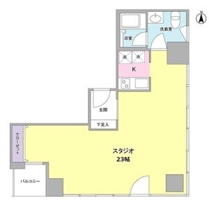ワンルーム 間取り図