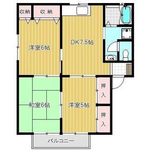 3DK 間取り図