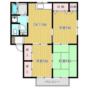 3DK 間取り図