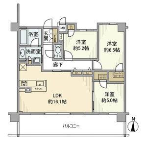 3LDK 間取り図