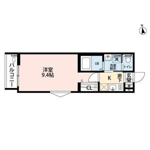 1K 間取り図