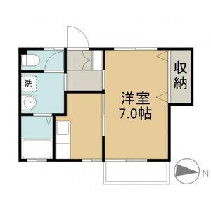1K 間取り図