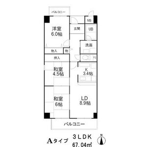 3LDK 間取り図