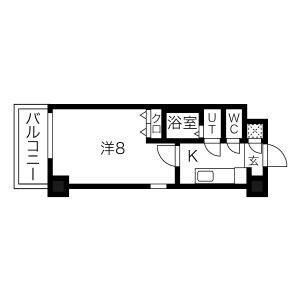 1K 間取り図