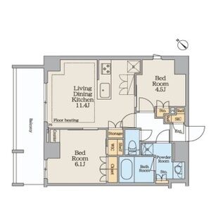 2LDK 間取り図