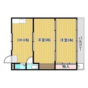 2DK 間取り図