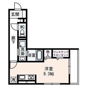 ワンルーム 間取り図