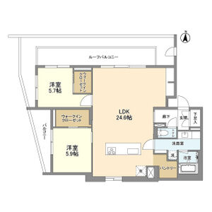 2LDK 間取り図