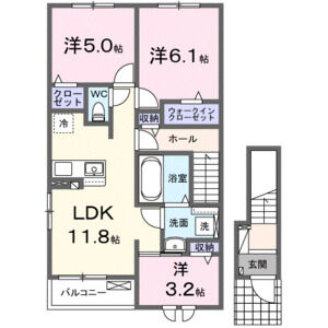 3LDK 間取り図