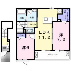 2LDK 間取り図