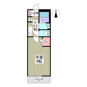 1K 間取り図