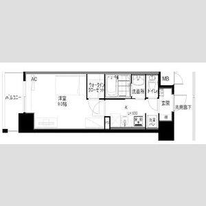 1K 間取り図