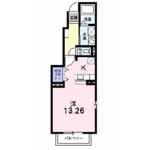 ワンルーム 間取り図