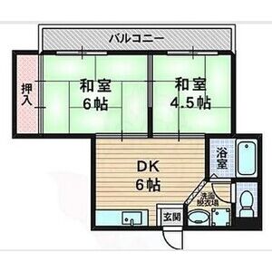 2DK 間取り図