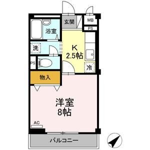 1K 間取り図