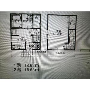 1DK 間取り図
