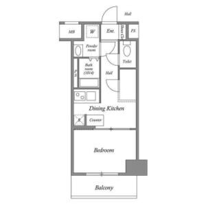 ワンルーム 間取り図