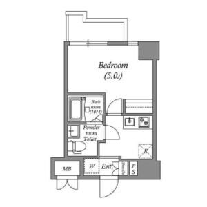 1K 間取り図