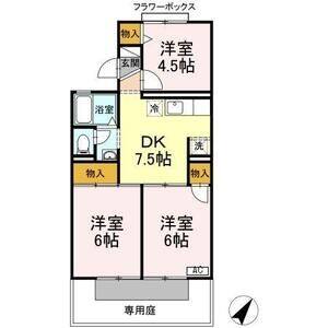 3DK 間取り図