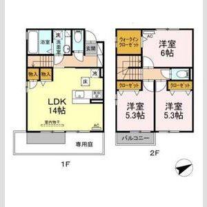 3LDK 間取り図