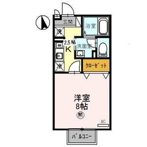1K 間取り図
