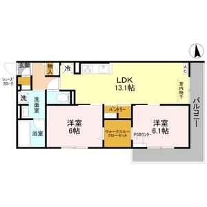 2LDK 間取り図