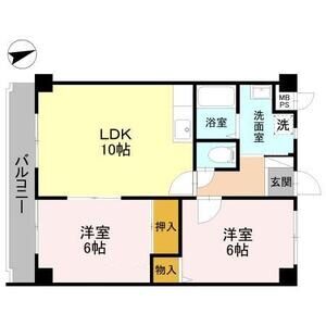 2LDK 間取り図