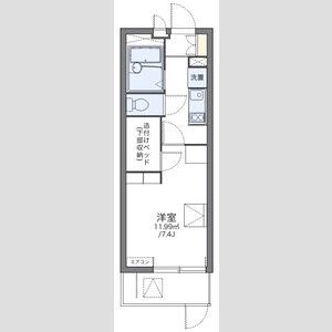 1K 間取り図