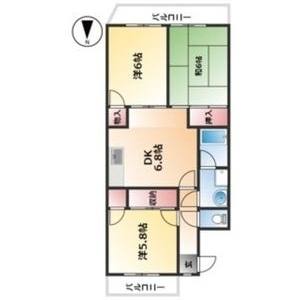 3DK 間取り図