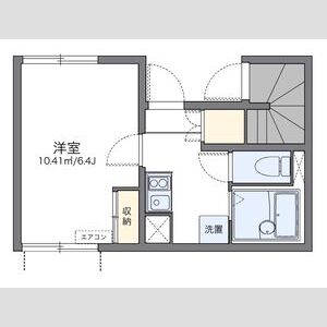 1K 間取り図