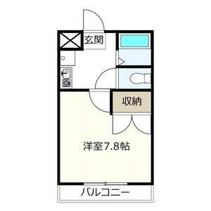 1K 間取り図