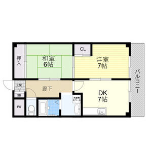 2DK 間取り図