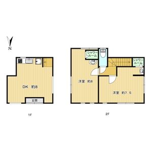 2DK 間取り図