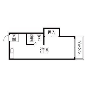 ワンルーム 間取り図
