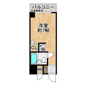 ワンルーム 間取り図