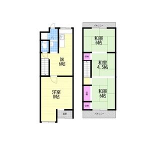 4DK 間取り図