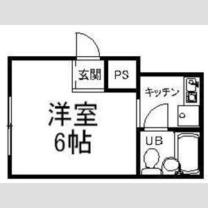 1K 間取り図