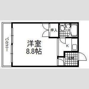 1K 間取り図
