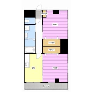 2DK 間取り図