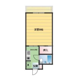 1DK 間取り図