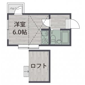 ワンルーム 間取り図