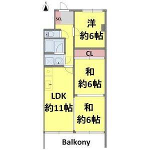3LDK 間取り図