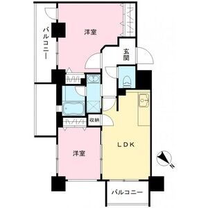 2LDK 間取り図