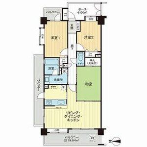 3LDK 間取り図