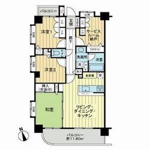 3LDK 間取り図