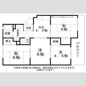 4DK 間取り図
