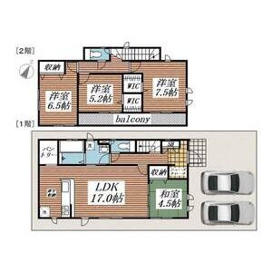 4LDK 間取り図
